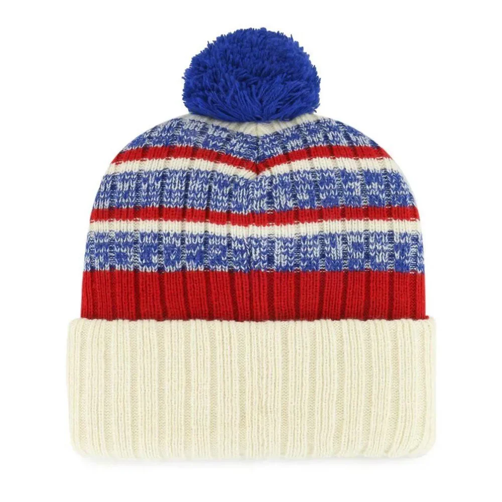 Philadelphia 76ers America 250 '47 Cream Tavern Cuffed Knit Winter Hat Pom OSFA